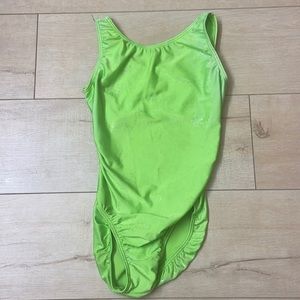 AL Lime Green Gymnastics Leotard